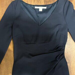 DIANA VON FRURSTENBERG MIDI DRESS.  Navy- excellent Size 4